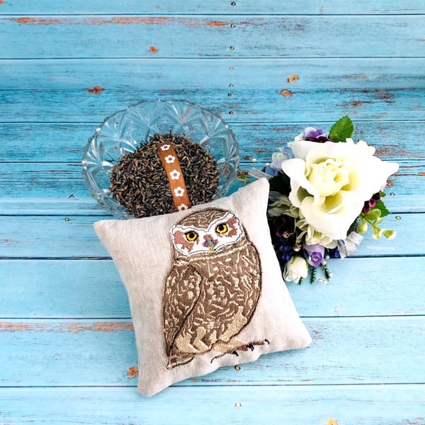 Owl Linen Lavender Bags Personalised Gifts