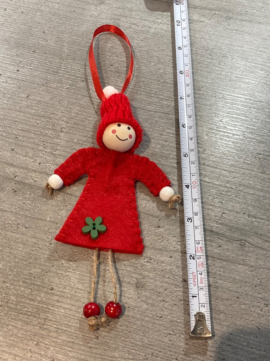 Hand crafted cheeky Christmas imp.