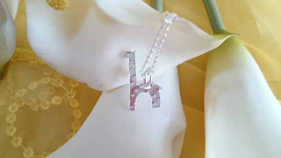 Giraffe sterling silver necklace