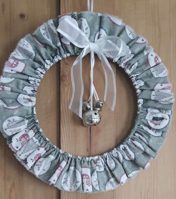 Fabric Christmas Wreath