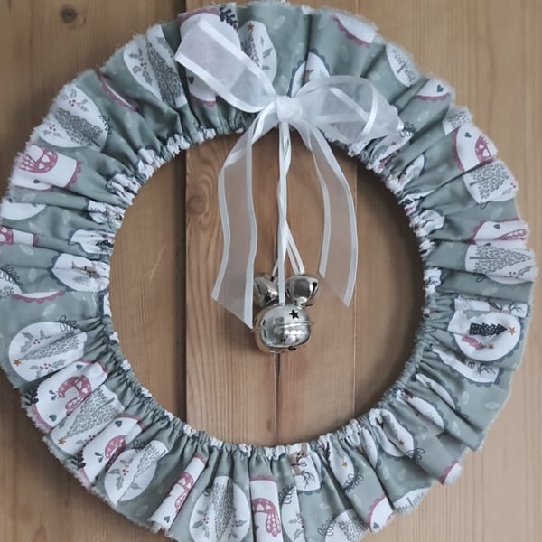 Fabric Christmas Wreath