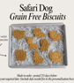 Dog Safari treat box, Homemade sea life biscuits 