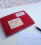 Santa Envelope for a Child's Letter, can be personalised, red wool felt