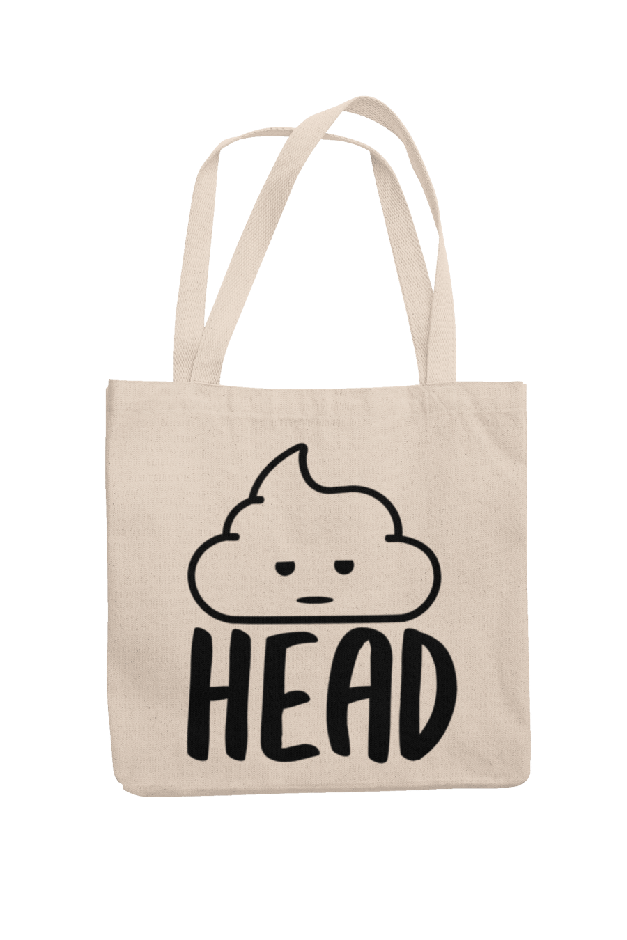 Sh.t (Poo) Head - Funny Novelty Tote Bag