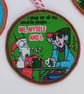 Christmas Decoration cartoon woman with humorous phrases - hanging ornament - Image 9