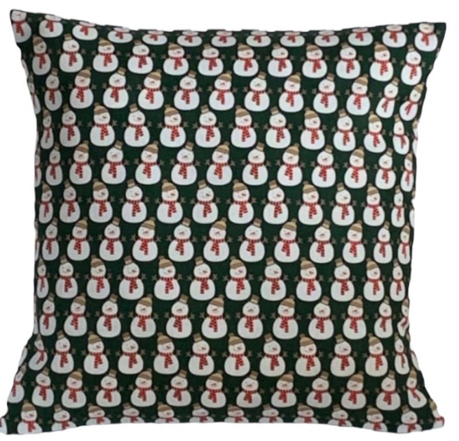 Snowman Christmas Cushion Cover 12”x12” Last One