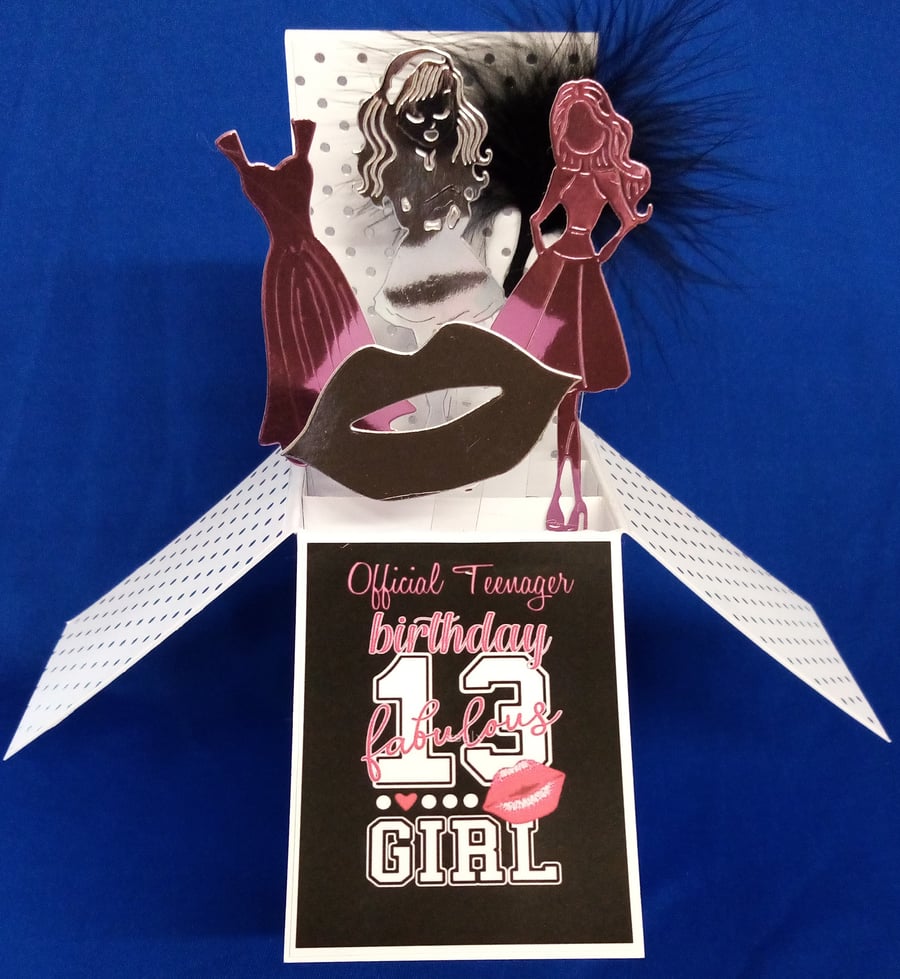 Girls 13th Birthday Card
