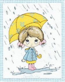 SWALK - rain complete cross stitch chart