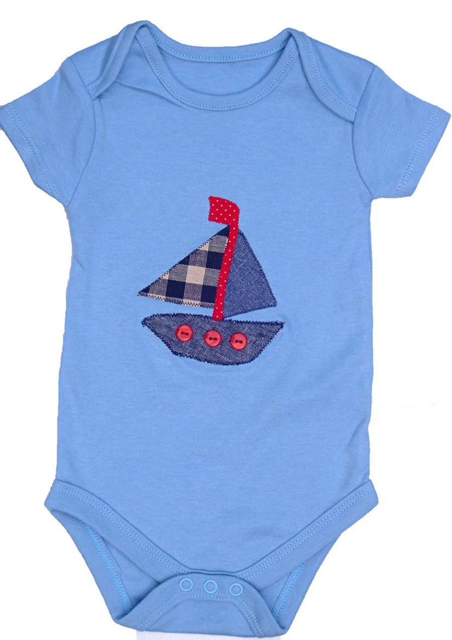 Baby Sailing Boat Babygrow
