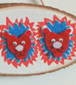 Three lions oval wall art - Image 2