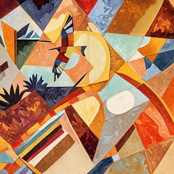 A4 Print Abstract Bird of Prey 