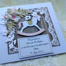 Handmade New Baby Girl Card 