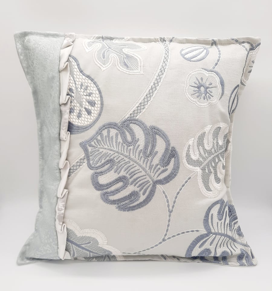 Embroidered scatter cushion cover. 