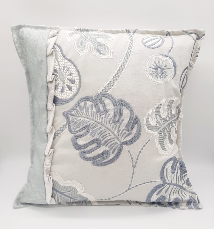 Embroidered scatter cushion cover. 