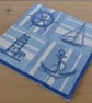 Four 'Nautical & Fish' Paper Napkins - Image 2