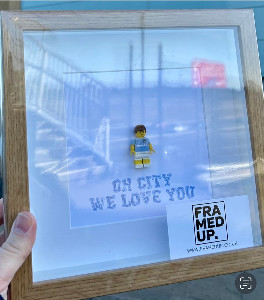 COVENTRY CITY - Framed custom Lego minifigure 