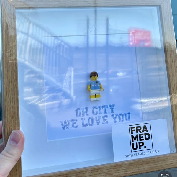 COVENTRY CITY - Framed custom Lego minifigure 