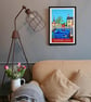 Stockbridge, Hampshire travel poster print by Susie West - Image 5