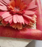Delightful Dahlia in a Frame Card Keepsake Card, Pink and Orange - Any Occasion - Image 2