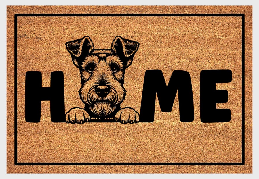 Airedale Terrier Home Door Mat No.1 - Airedale Terrier Welcome Mat - 3 Sizes