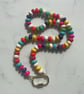 Smarties Rainbow Hand Knotted Beaded Necklace - Image 4