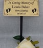 Gold Garden Memorial Plaque-Baby Memorial Plaque-Grave Plaque-Memorial Marker - Image 3