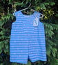 Age: 6m Blue Seagull Rompers