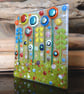 Handmade Fused Glass 'Meadow' T Light Holder - Image 4