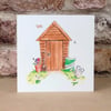Shed Card Blank Card Garden Shed  Eco Friendly