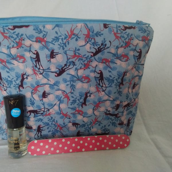 Monkey Design Make Up Bag