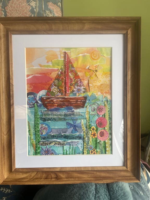 Sailing Boat Original Art