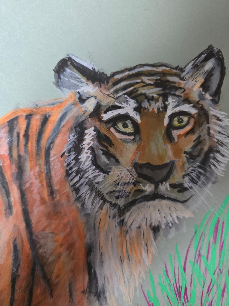 Where silence stalks - A5 painting 