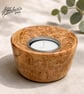 Robinia Burr Tea light Holder. Handturned wooden candle holder.  - Image 3