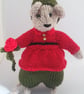 Hand Knitted Mouse, Romeo - Image 3