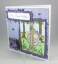 Handmade child's birthday card - purple fairy - Image 5