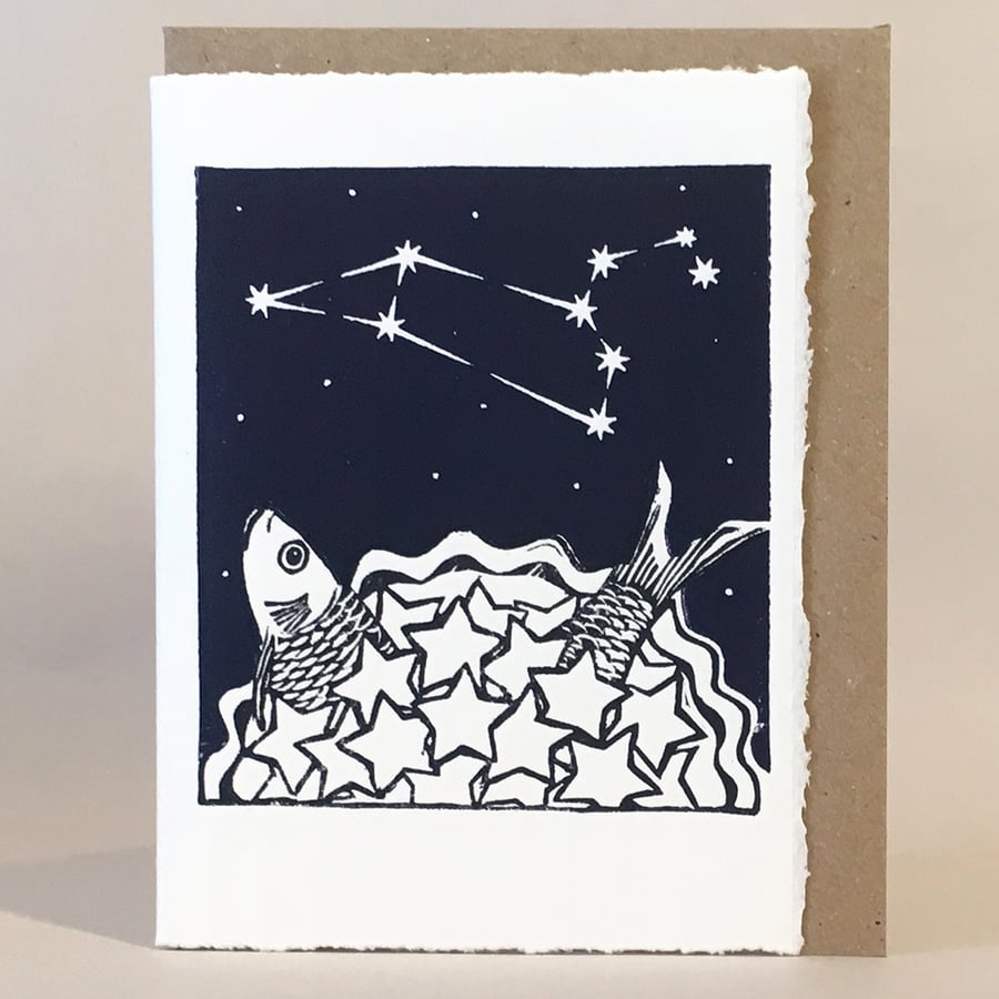 StarGazey Skies - Leo Zodiac Birthday Card (July 23-August 22)