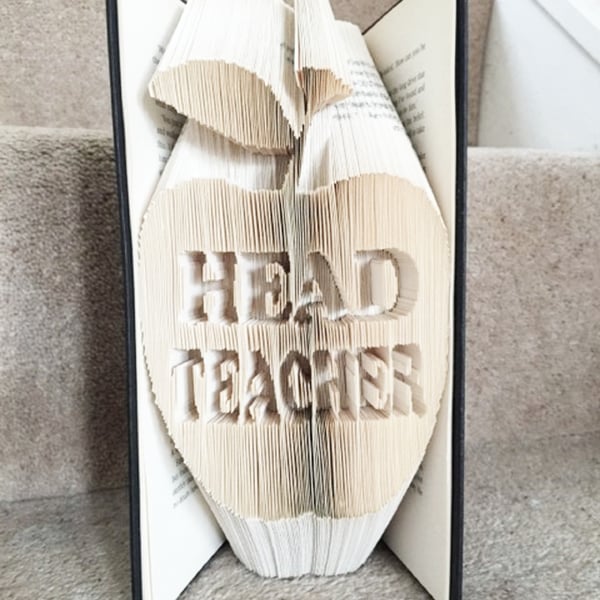 Head Teacher Apple COMBI Book Folding Pattern - EMAILED PDF PATTERN