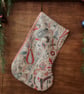 William Morris Christmas Stocking Bullerswood Linen