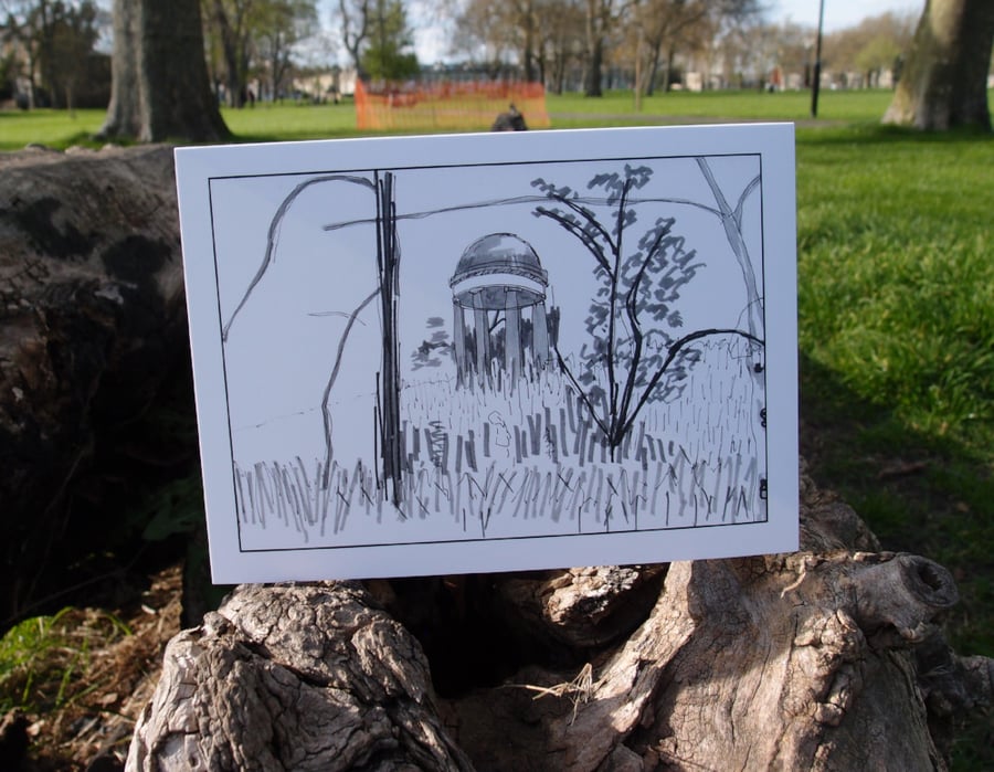 The Temple of Aeolus, Kew Gardens greetings card