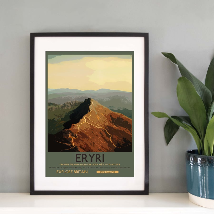Eryri, Cymru UK Travel Print from Silver and Paper Prints W002a