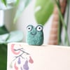 Woolly Mr Toad Bookmark - Needle Felt Felted Frog Handmade Wool Book Accessory