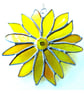 Yellow Flower Stained Glass Suncatcher Handmade 006 Sunflower