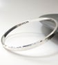 Hammered Personalised Bangle - Image 1