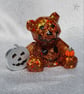 Resin Art Halloween Bear - Pumpkin Patch  - Image 1