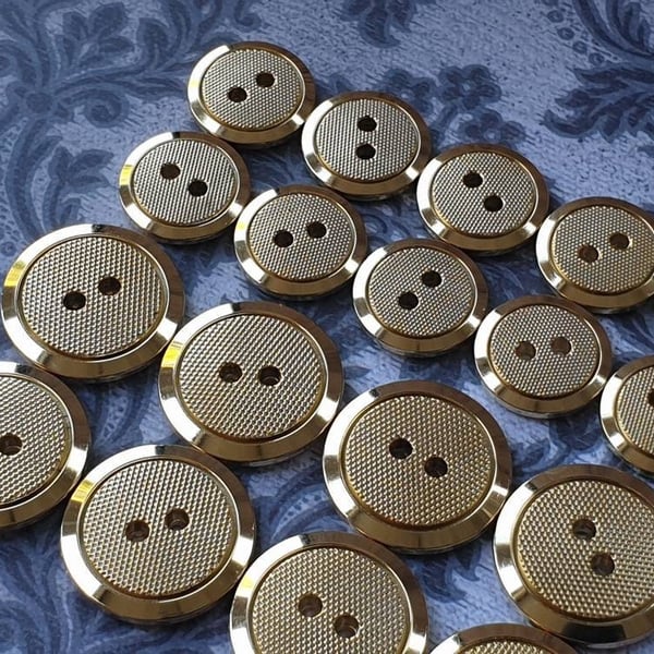 15mm & 21mm Gold Italian Suit Jacket buttons (Matching) 18mm Also now available