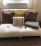Wooden Futon Frame Rustic Sofa Bed Reclaimed Wood THE NOTTINGHAM - Image 7