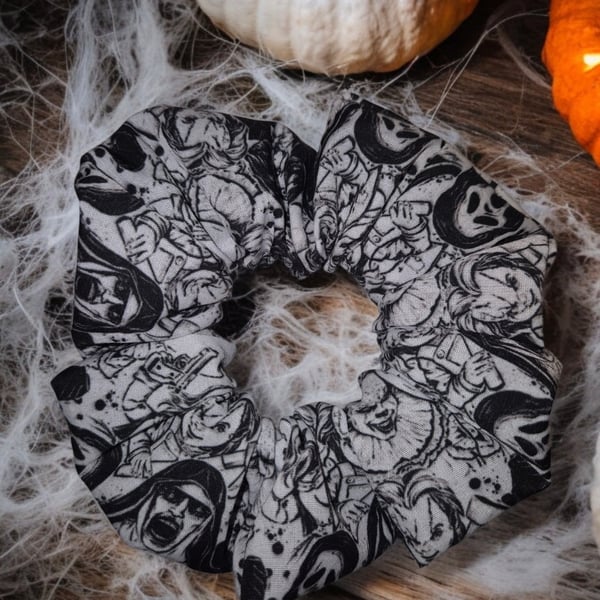 Horror movie hair scrunchies