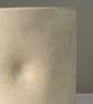 Handmade small ceramic dimple mug, cream handleless mug - Image 8