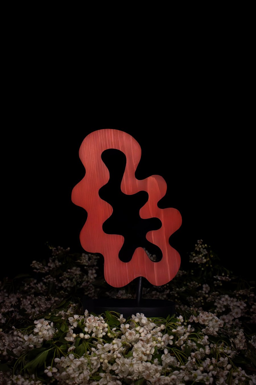 "Flare" - abstract wooden sculpture 