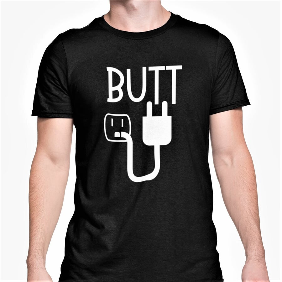 Butt Plug T Shirt Rude Funny Novelty Gift Joke Present For Friend Gay Humour